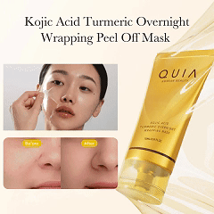 Wake Up To Clearer Skin With KOJIC ACID TURMERIC WRAPPING MASK .EXPERIENCE THE BRIGHTENING BOOST
