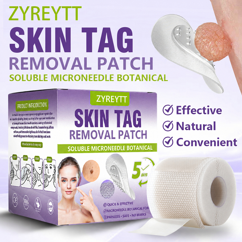 Microneedle Botanical skin Tag Removal Patch