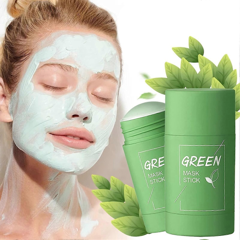 Green Tea Mask Stick, Moisturized face, Deep Clean Clay Facial For All Type Of Skin Women and Men