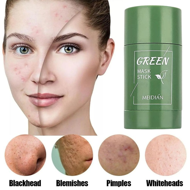 Green Tea Mask Stick, Moisturized face, Deep Clean Clay Facial For All Type Of Skin Women and Men