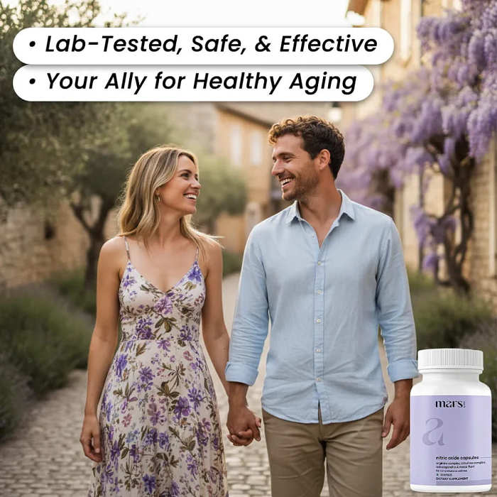 Mars Nitric Oxide Capsules with L-Arginine, L-Citrulline & Adaptogens – Circulation, Endurance & Recovery Support