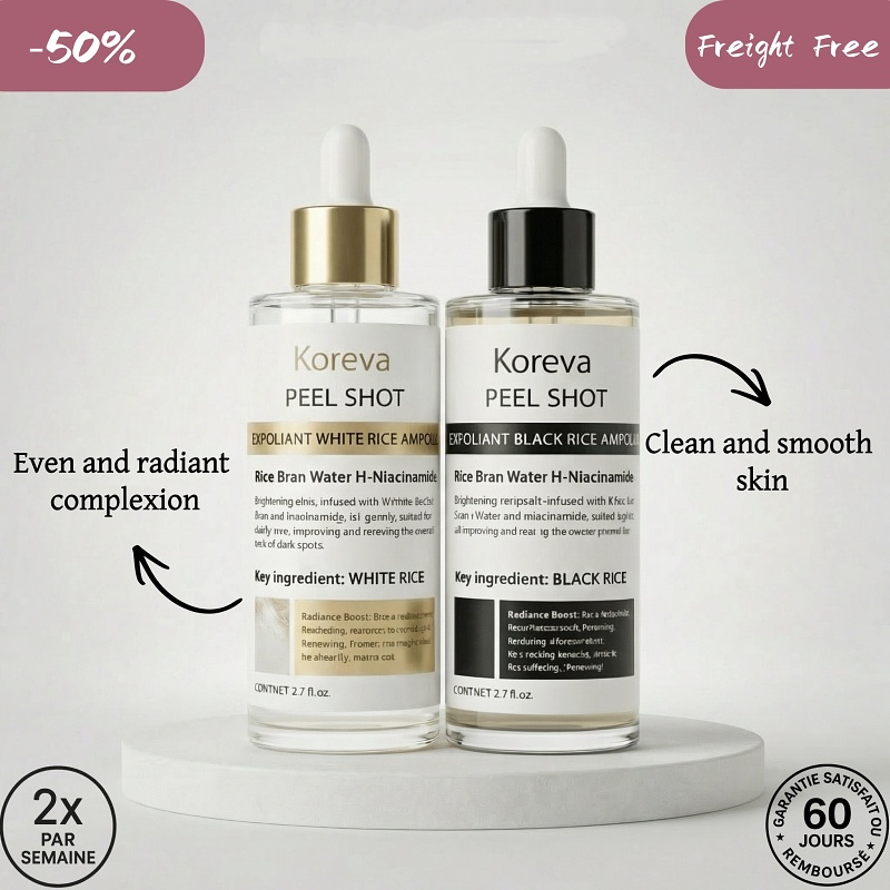 Dr.Melaxin Peel Shot Glow Rice Peeling Ampoule Duo Daily