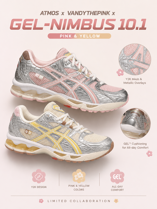 【夏のデザート、ついに再入荷】ATMOS x VANDYTHEPINK x GEL-NIMBUS 10.1
