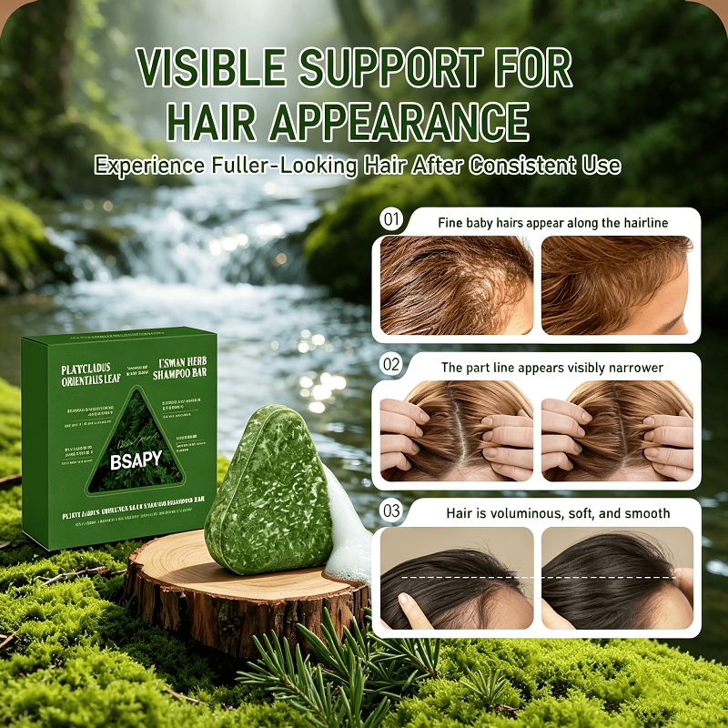 Polygonum  Herbal Hair Growth Soap 120g   Anti Hair Loss Shampoo Bar – DHT Blocker With