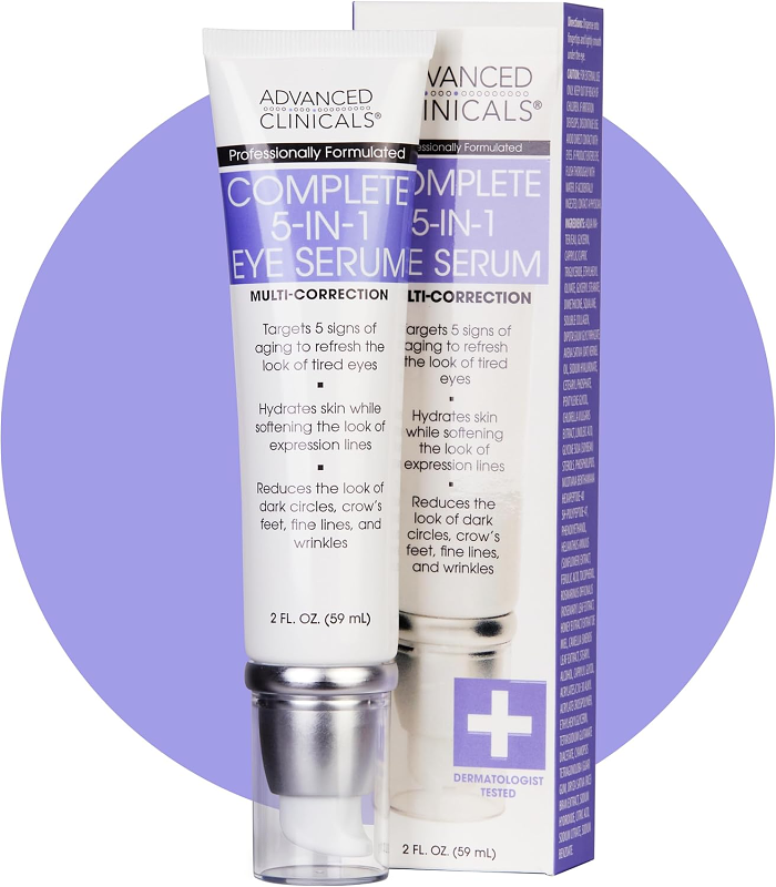 Hoygi 5-in-1 All-Effect Eye Roller Serum—targets dark circles and eye bags, and repairs fine lines.