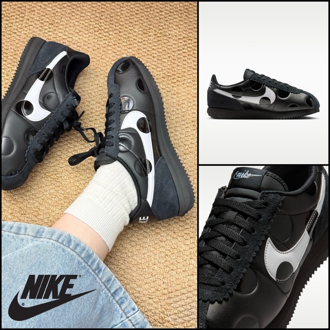 Nike Cortez Polka Dots Black