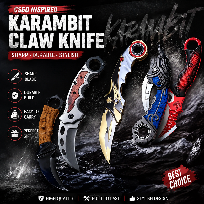 Titan Karambit Pocket Knife – Rugged Outdoor Companion