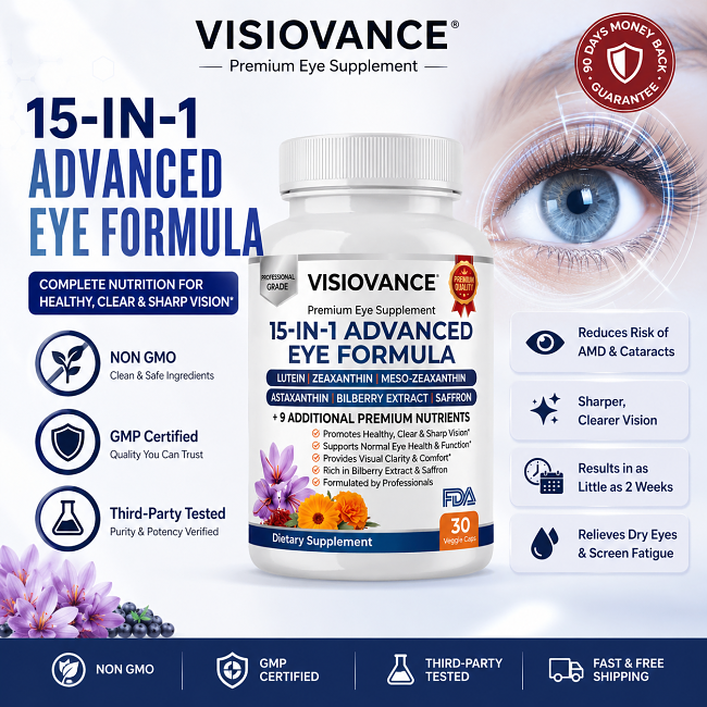 VisioVance 15 in 1 Advanced Eye Formula