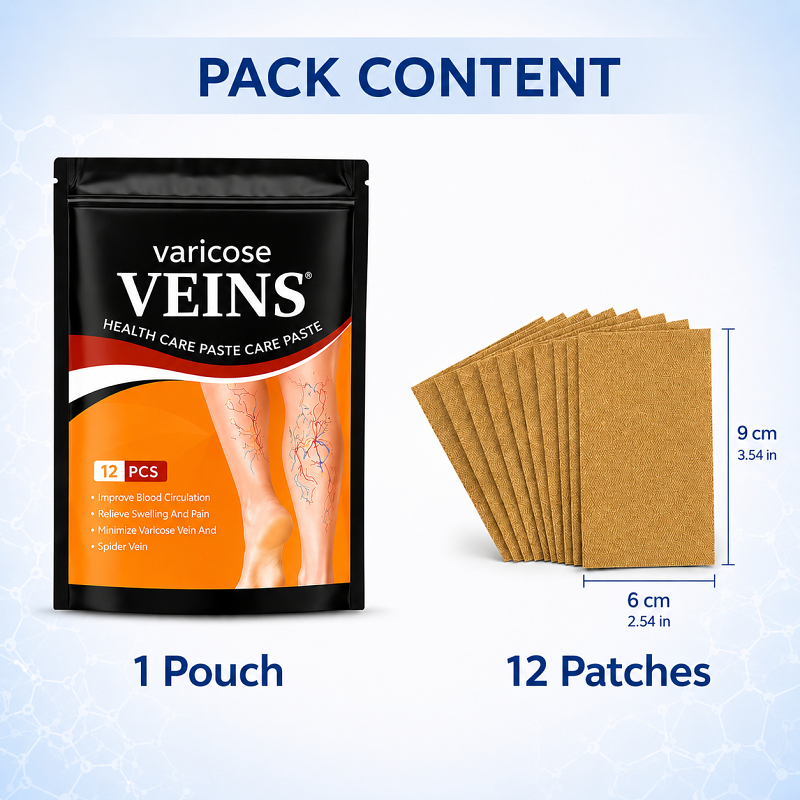 Varicose veins Patch, High-quality Sheet Material ,Set Of 12 Patches