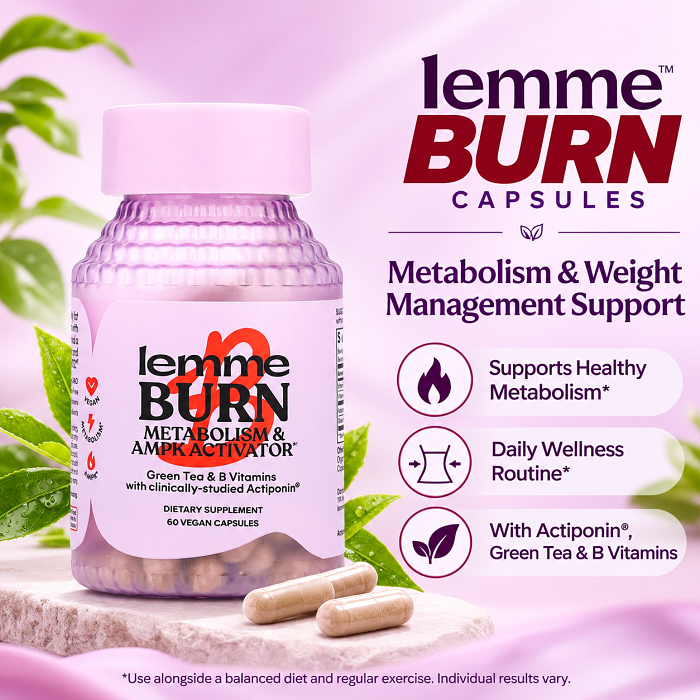 LEMME BURN CAPSULES – Metabolism & AMPK Activator, 60 Capsules