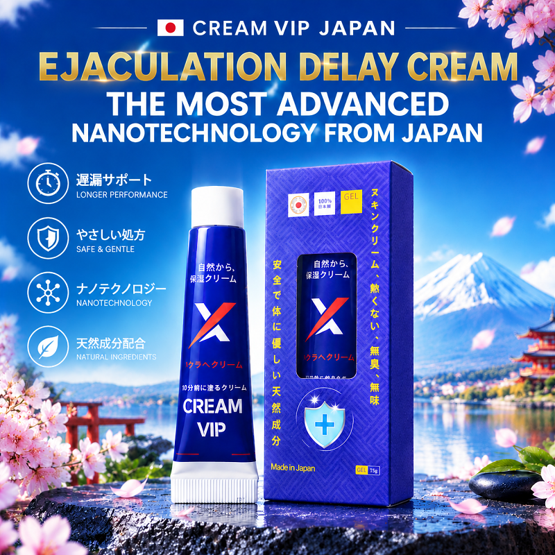 CREAM VIP JAPAN Ejaculation Delay Cream-The Most Advanced Nanotechnology From Japan