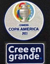 COPA AMERICA 2021 + Cree en grande Patch 美洲杯章2021 +Cree en grande (You can buy it Or tell me to print it on the Jersey )
