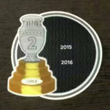 COPA AMERICA  2 Cup Patch 2015,2016 Chile Jersey 2字杯美洲杯智利专用