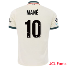 Mané #10 LFC 1:1  Away Fans Jersey 2021/22 (UCL Font 欧冠字体)