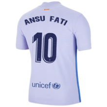 ANSU FATI #10 BA 1:1 Away Fans Soccer Jersey 2021/22 (LaLiga Fonts西甲字体)