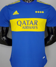 2021/22 Boca Home Blue Player Soccer Jerseys
