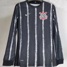 2021/22 Corinthians Away Black Long Sleeve Player Soccer Jersey