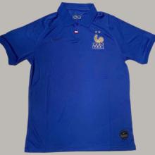 France 100th Anniversary Edition Blue Retro Soccer Jersey