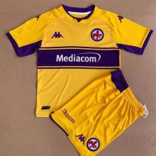 2021/22 Fiorentina Third Yellow Kids Soccer Jersey