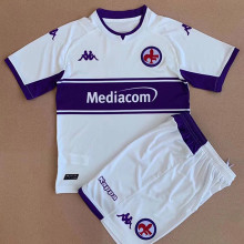 2021/22 Fiorentina Away Whte Kids Soccer Jersey