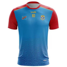 2022 Congo DR Home Blue Fans Soccer Jersey 民主刚果