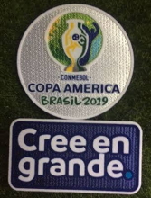 COPA AMERICA 2019 + Cree en grande Patch 美洲杯章2019 +Cree en grande (You can buy it Or tell me to print it on the Jersey )
