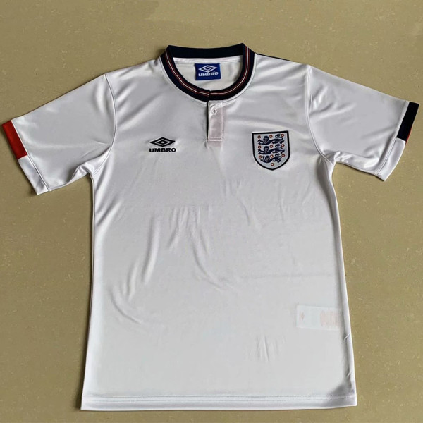 1988 England Home Retro Soccer Jersey