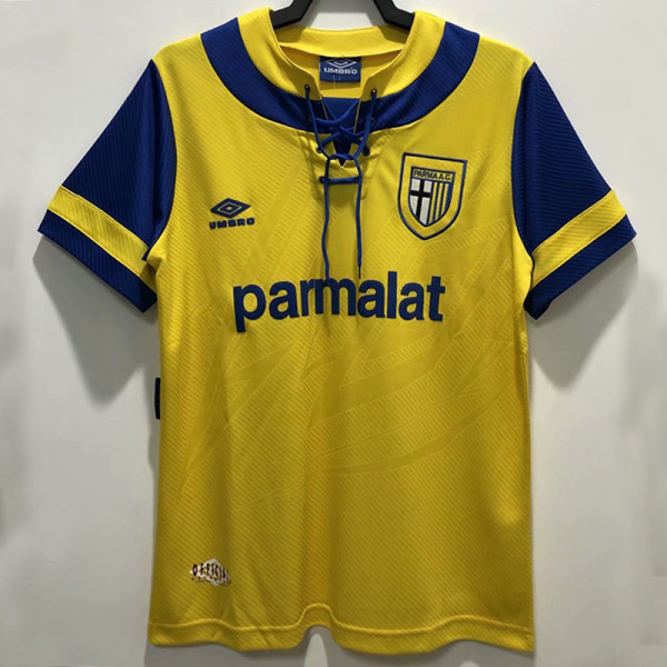 1993-1995 Parma Yellow Retro Soccer Jersey