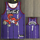 Raptors McGRADY #1 Purple Retro Top Quality Hot Pressing NBA Jersey