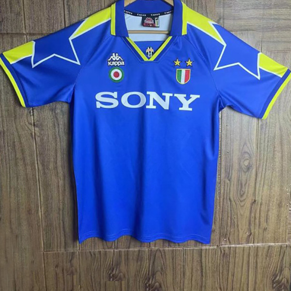 1996-1997 JUV Away Blue Retro Soccer Jersey