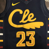 Cleveland Cavaliers JAMES #23 Black Top Quality Hot Pressing NBA Jersey