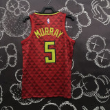 HAWKS MURRAY #5 Red Top Quality Hot Pressing NBA Jersey