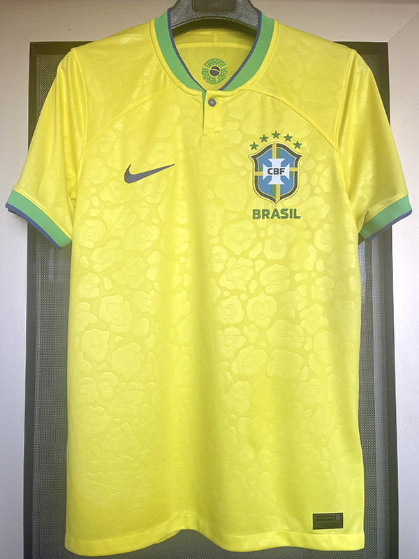 US$ 14.50 - 23-24 Brazil Home 1:1 Fans Soccer Jersey 没星 - m.