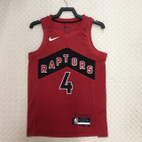 22-23 Raptors BARNES #4 Red Top Quality Hot Pressing NBA Jersey