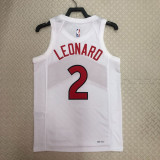 22-23 Raptors LEONARD #2 White Top Quality Hot Pressing NBA Jersey