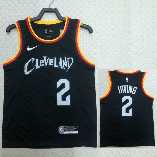 22-23 Cleveland Cavaliers IRVING #2 Black City Edition Top Quality Hot Pressing NBA Jersey