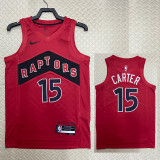 22-23 Raptors CARTER #15 Red Top Quality Hot Pressing NBA Jersey