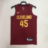 22-23 Cleveland Cavaliers MITCHELL #45 Red Top Quality Hot Pressing NBA Jersey