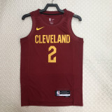 22-23 Cleveland Cavaliers IRVING #2 Red Top Quality Hot Pressing NBA Jersey