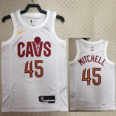 22-23 Cleveland Cavaliers MITCHELL #45 White Top Quality Hot Pressing NBA Jersey