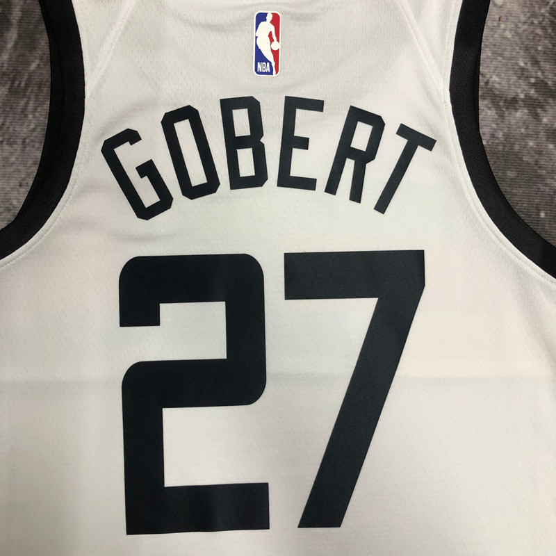 US$ 26.00 - 22-23 TIMBERWOLVES GOBERT #27 White City Edition Top Quality  Hot Pressing NBA Jersey - m.
