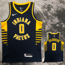 22-23 Indiana Pacers HALIBURTON #0 Black Away Top Quality Hot Pressing NBA Jersey