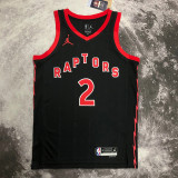 22-23 RAPTORS LEONARD #2 Black red Top Quality Hot Pressing NBA Jersey (Trapeze Edition)