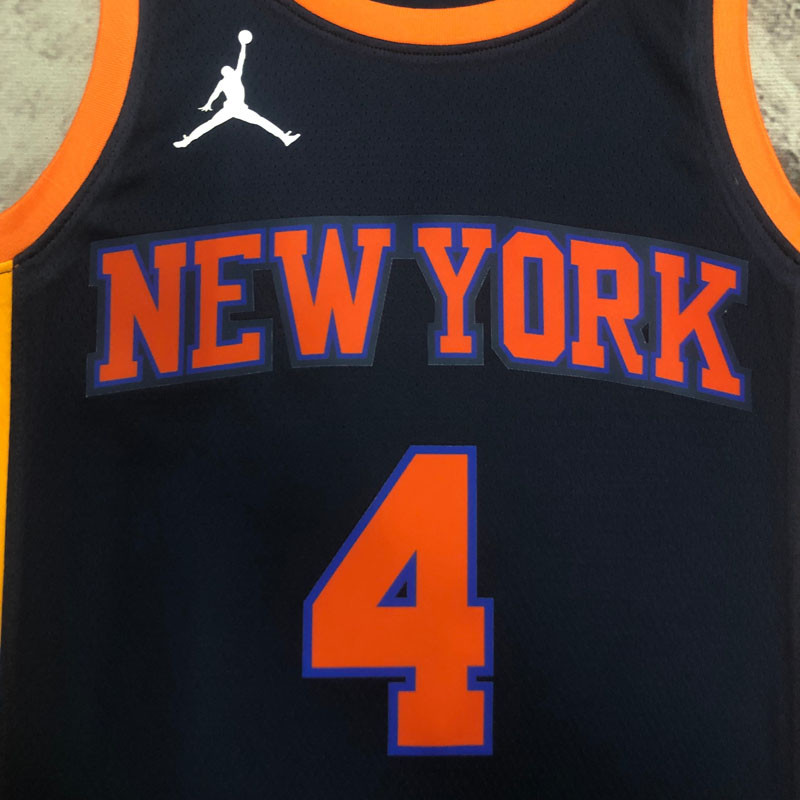 2023 NY Knicks ROSE #4 Black City Edition NBA Jerseys