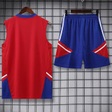 23-24 Bayern Red Tank top and shorts suit