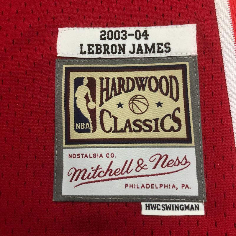 LeBron James Cleveland Cavaliers 2003-04 Red Jersey – Best Sports Jerseys