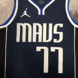 22-23 Dallas Mavericks DONCIC #77 Black Top Quality Hot Pressing NBA Jersey (Trapeze Edition)飞人版