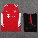 23-24 Bayern Red Tank top and shorts suit