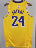 22-23 LAKERS BRYANT #24 Yellow Top Quality Hot Pressing NBA Jersey(圆领)