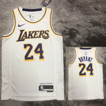 22-23 LAKERS BRYANT #24 White Top Quality Hot Pressing NBA Jersey(圆领)